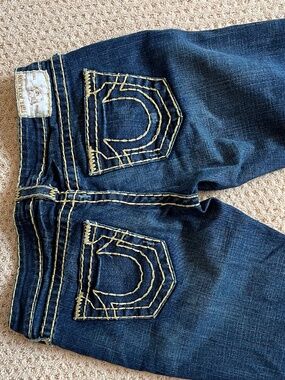 Vintage True Religion Julie Big T Super Skinny Jeans size 27 USA - Y2K Style